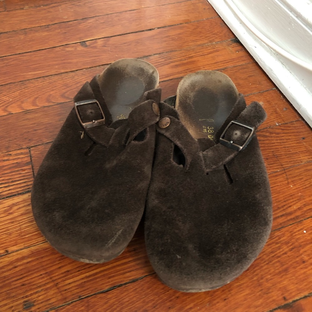 Brown Birkenstock Clogs